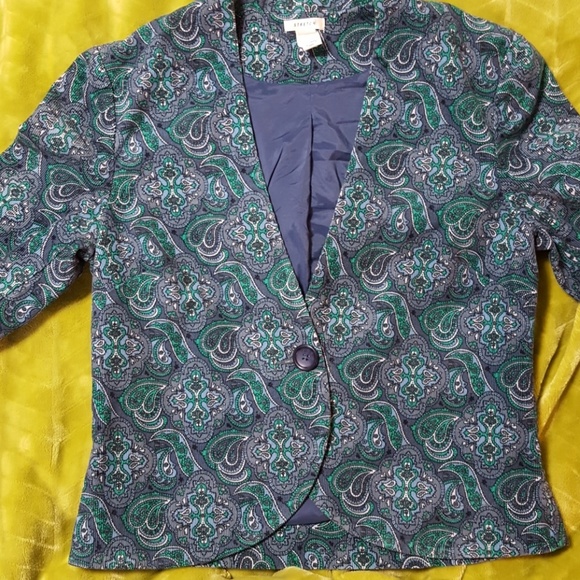 5/$25! Corduroy Paisley jacket - Picture 1 of 7